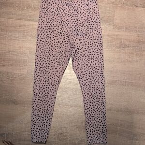 Kids Pink Leopard Print Leggings